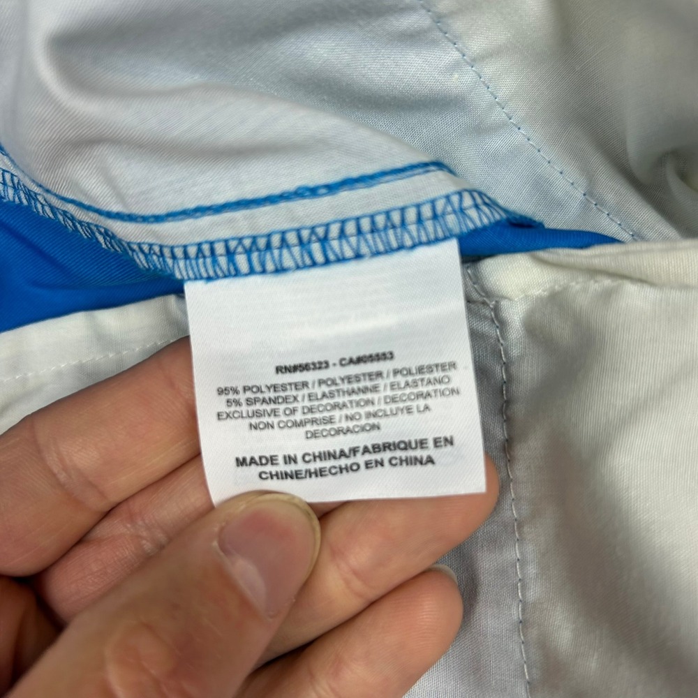 Nike Golf Dri-FIT Flat Front Trousers Men 34x32 Blue 472532-406 - Picture 12 of 13